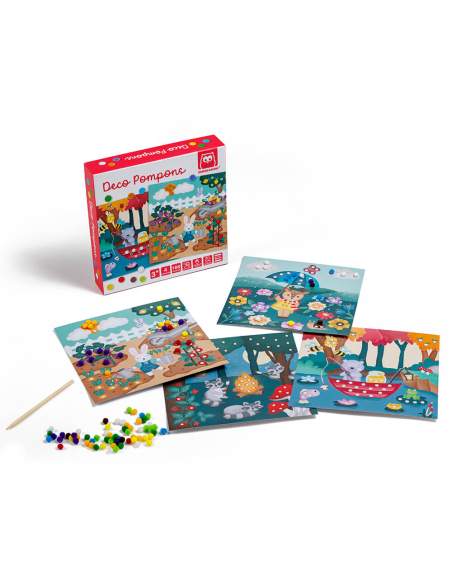 LAMINAS RECREATIVAS PARA DECORAR CON POMPONES