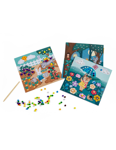 LAMINAS RECREATIVAS PARA DECORAR CON POMPONES