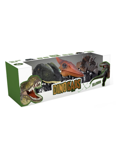 PACK DE TRES DINOCOCHES AUTOIMPULSO