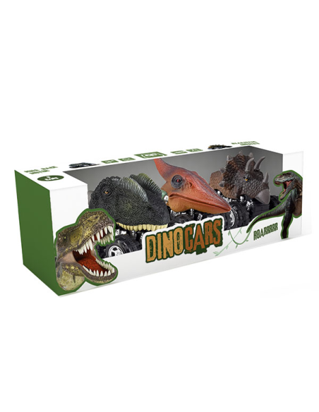 PACK DE TRES DINOCOCHES AUTOIMPULSO
