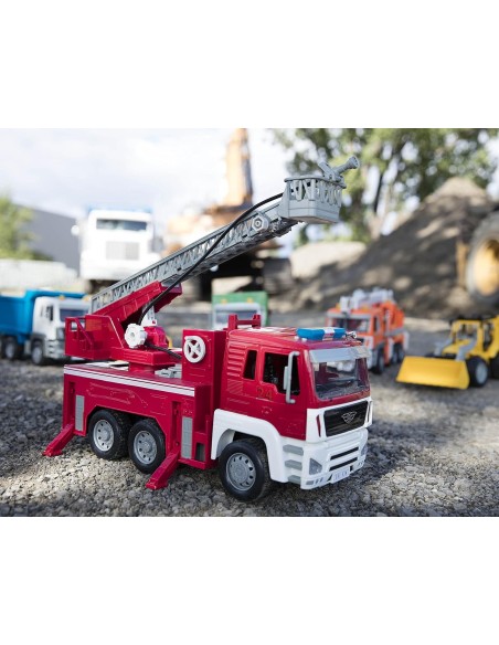 DJECO - DRIVEN CAMION DE BOMBEROS CON LUCES Y CONIDOS (48,05x17x25cm)