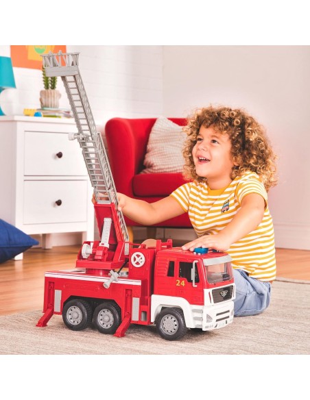 DJECO - DRIVEN CAMION DE BOMBEROS CON LUCES Y CONIDOS (48,05x17x25cm)