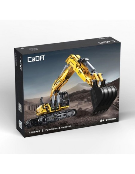 DEQUBE - CADA: EXCAVADORA FUNCIONAL 1072 PZAS(NO INCLUYE MOTOR)