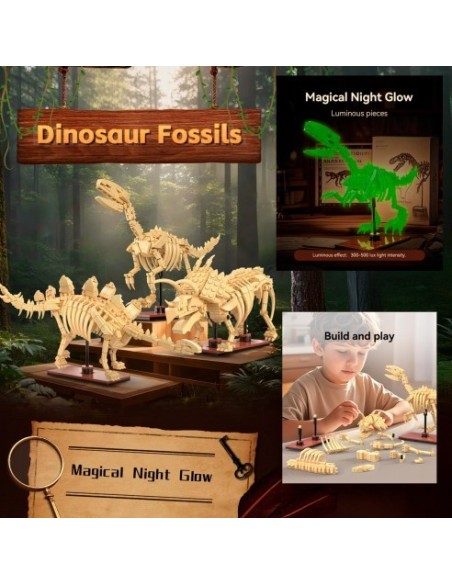 CADA - STEGOSAURUS DINO FOSIL 297 PZAS