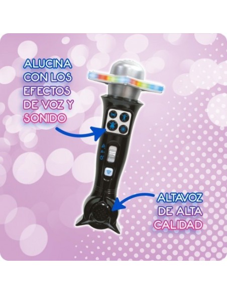 DEQUBE - MICRÓFONO DE KARAOKE DISCO BLUETOOTH