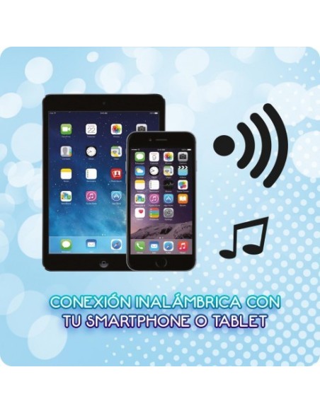 DEQUBE - MICRÓFONO DE KARAOKE DISCO BLUETOOTH