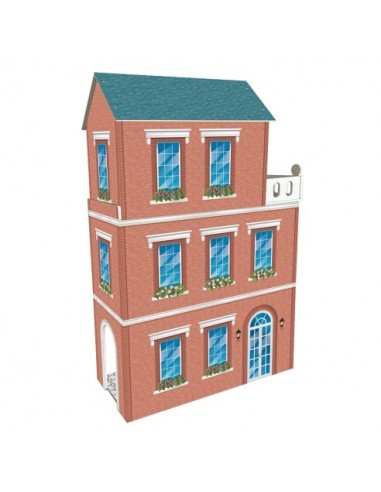 DEQUBE - CASA DE MADERA DE MUÑECAS SOHO 3 PISOS