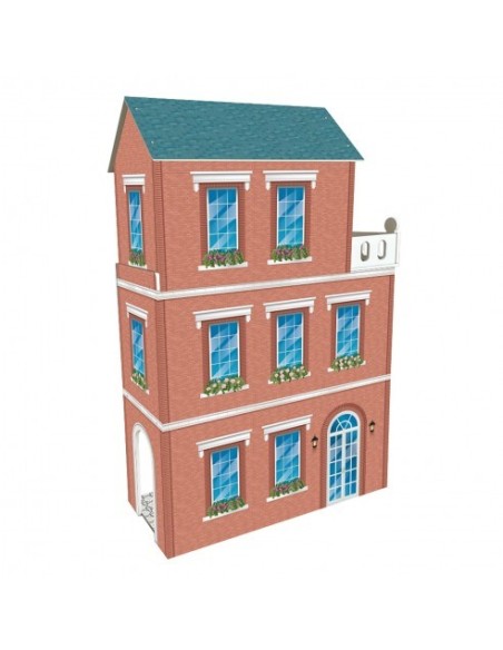 DEQUBE - CASA DE MADERA DE MUÑECAS SOHO 3 PISOS