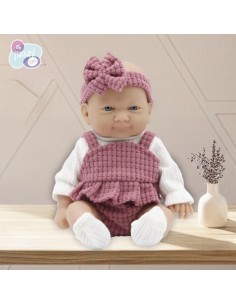 TACHAN - MUÑECA 26CM CONJUNTO FALDA PANTALON ROSA 2