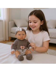 TACHAN - MUÑECA 26CM CONJUNTO PANTALON MARRON