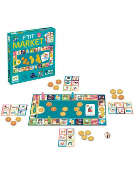 DJECO - JUEGO COOL SCHOOL LITTLE MARKET