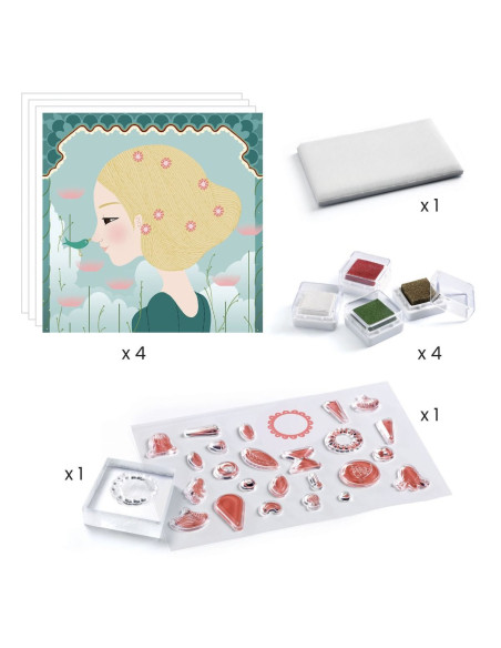 DJECO - DECORA CON SELLOS TRASPARENTES