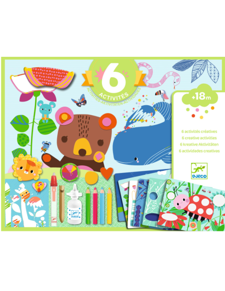 DJECO - 6 ACTIVIDADES CREATIVAS,EL RATON Y SUS AMIGOS