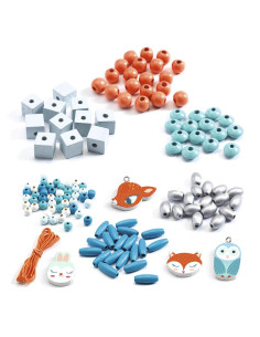 DJECO - PERLAS DE MADERA PEQUEÑOS ANIMALES 2